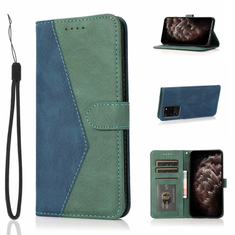 For Samsung Galaxy S20 Ultra Dual-color Stitching Leather Phone Case