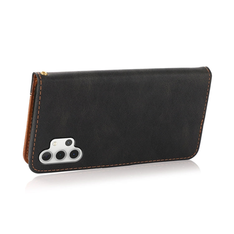 For Samsung Galaxy A32 4G Dual-color Stitching Leather Phone Case