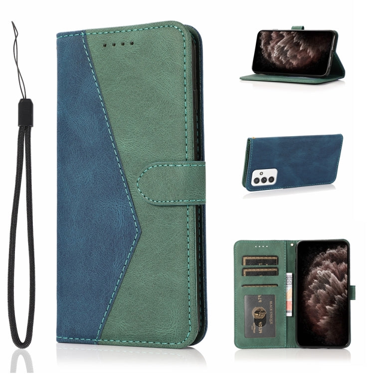 For Samsung Galaxy A82 5G/ Quantum 2 Dual-color Stitching Leather Phone Case