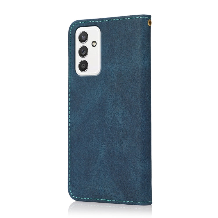 For Samsung Galaxy A82 5G/ Quantum 2 Dual-color Stitching Leather Phone Case