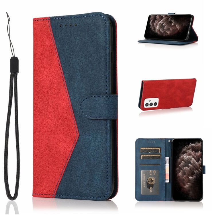 For Samsung Galaxy A82 5G/ Quantum 2 Dual-color Stitching Leather Phone Case
