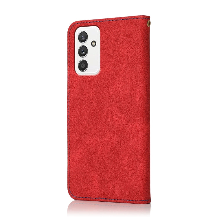 For Samsung Galaxy A82 5G/ Quantum 2 Dual-color Stitching Leather Phone Case
