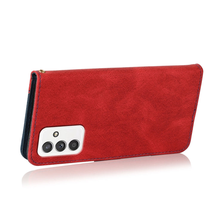 For Samsung Galaxy A82 5G/ Quantum 2 Dual-color Stitching Leather Phone Case