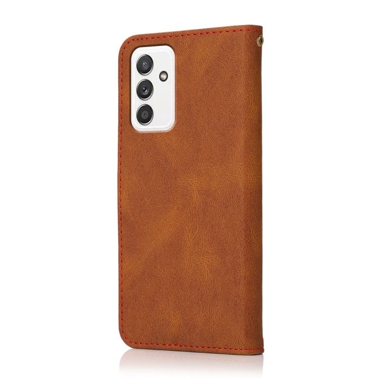 For Samsung Galaxy A82 5G/ Quantum 2 Dual-color Stitching Leather Phone Case