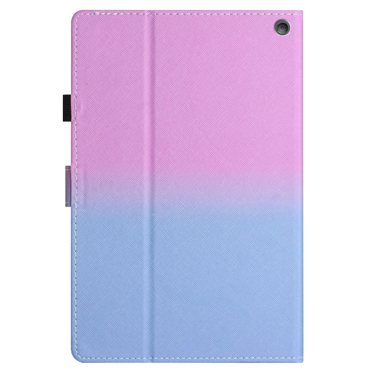For Amazon Kindle Fire HD8 / HD8 Plus 2022 Stitching Gradient Leather Tablet Case