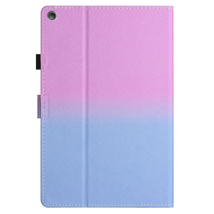 For Amazon Kindle Fire HD8 2018 / 2017 / 2016 Stitching Gradient Leather Tablet Case