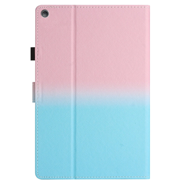 For Amazon Kindle Fire HD8 2018 / 2017 / 2016 Stitching Gradient Leather Tablet Case