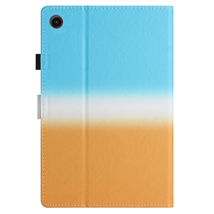 For Samsung Galaxy Tab A7 2020 T500 / T505 Stitching Gradient Leather Tablet Case