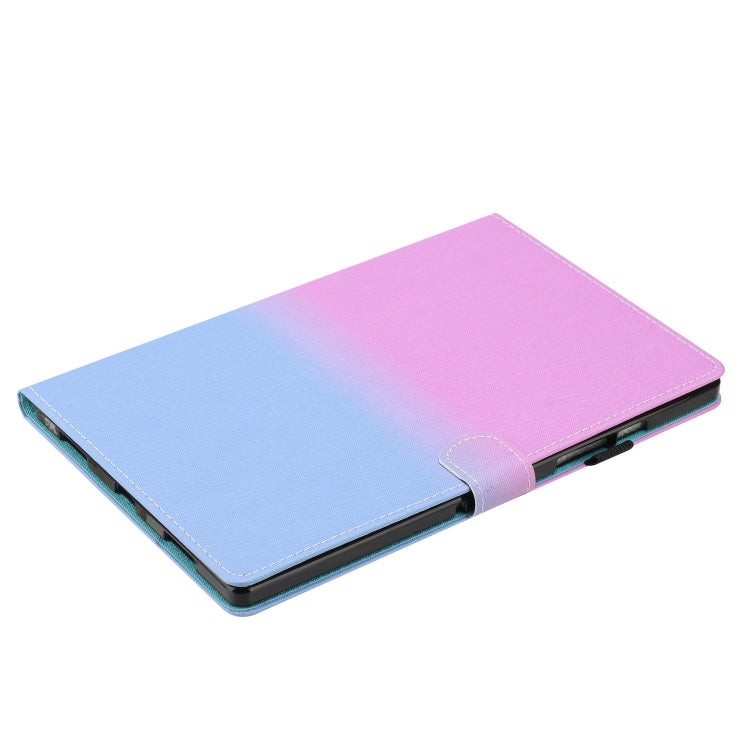 For Samsung Galaxy Tab S6 Lite SM-P610 Stitching Gradient Leather Tablet Case