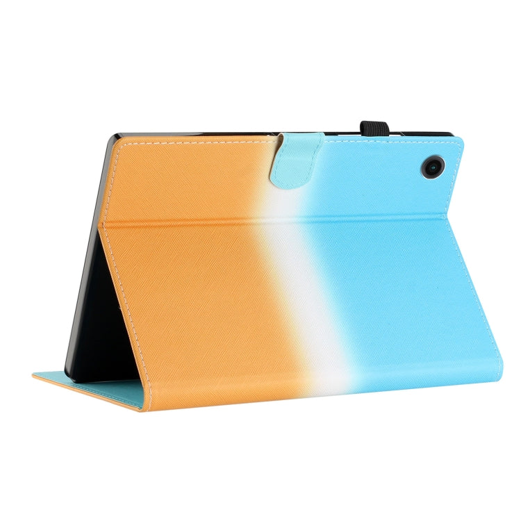 For Lenovo M10 Plus Stitching Gradient Leather Tablet Case
