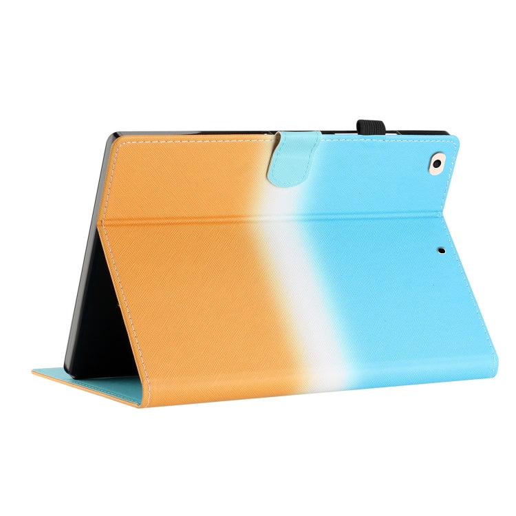 For iPad 9.7 2018/2017 / Air 2 / Air Stitching Gradient Leather Tablet Case