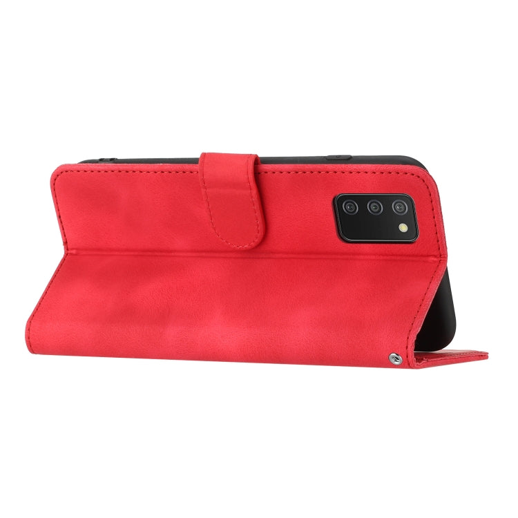 For Samsung Galaxy A02s 164mm Heart Pattern Skin Feel Leather Phone Case