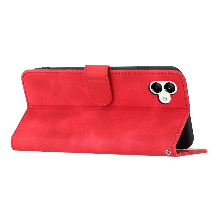 For Samsung Galaxy A04e Heart Pattern Skin Feel Leather Phone Case