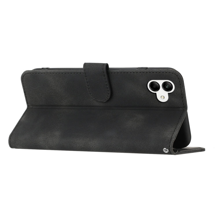 For Samsung Galaxy A04e Heart Pattern Skin Feel Leather Phone Case