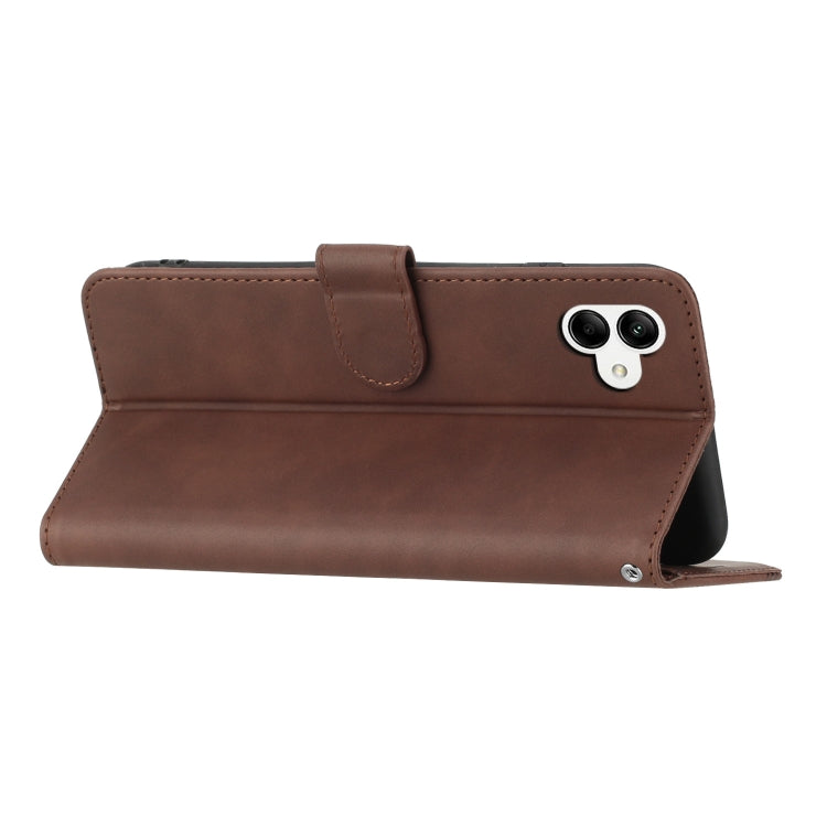For Samsung Galaxy A04e Heart Pattern Skin Feel Leather Phone Case