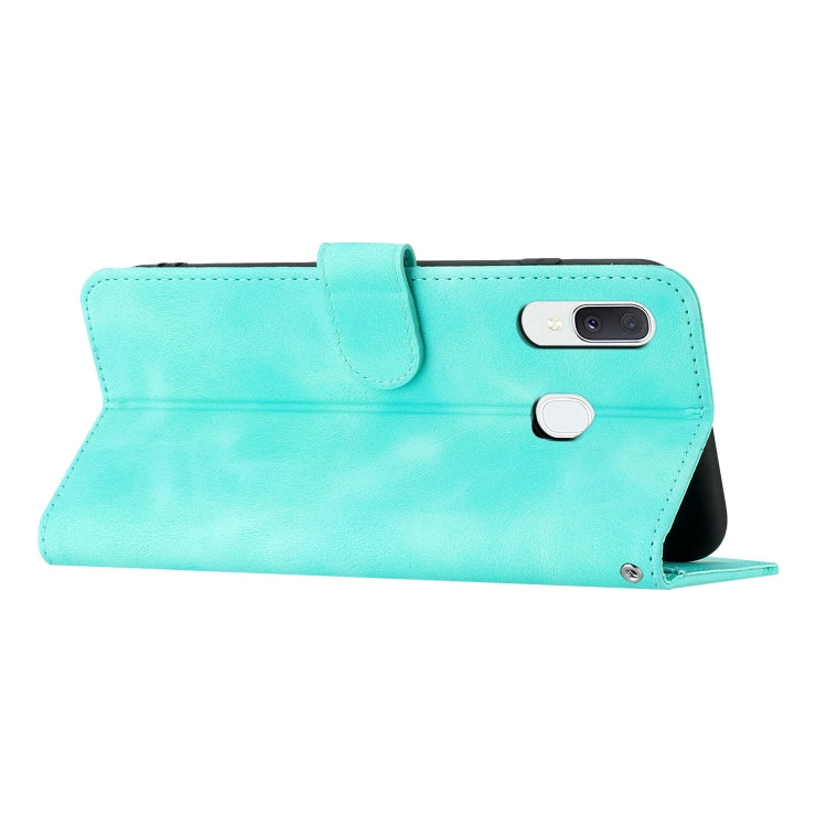 For Samsung Galaxy A20/A30 Heart Pattern Skin Feel Leather Phone Case