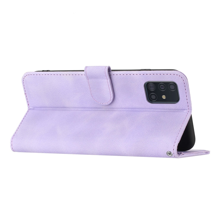 For Samsung Galaxy A51 4G Heart Pattern Skin Feel Leather Phone Case
