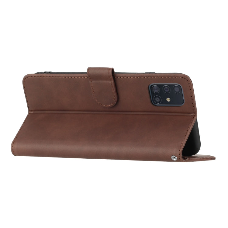 For Samsung Galaxy A51 5G Heart Pattern Skin Feel Leather Phone Case