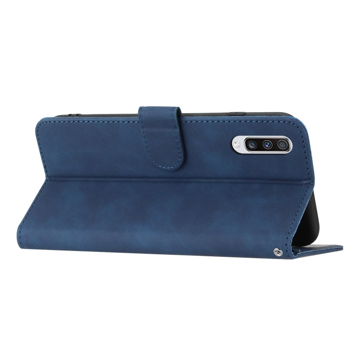 For Samsung Galaxy A70 Heart Pattern Skin Feel Leather Phone Case