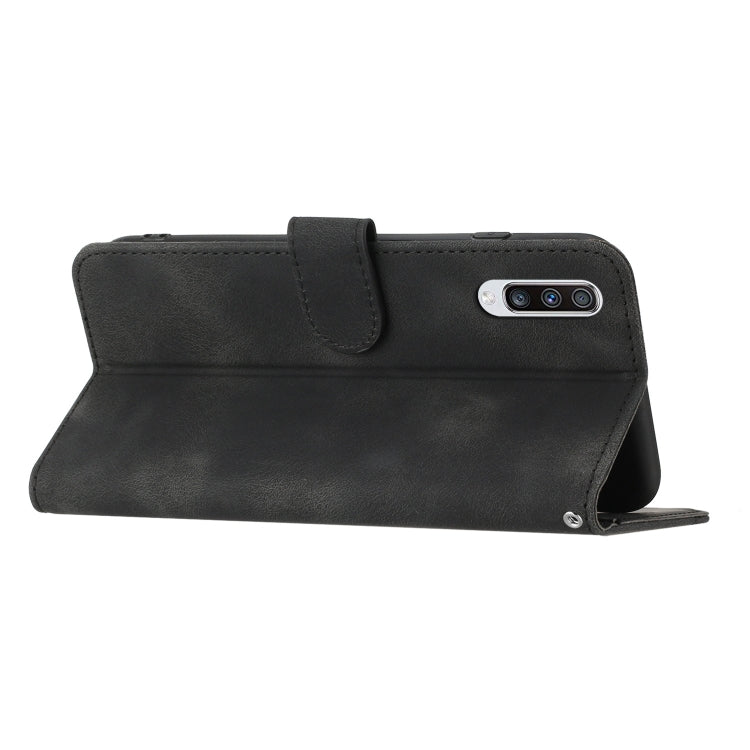For Samsung Galaxy A70 Heart Pattern Skin Feel Leather Phone Case