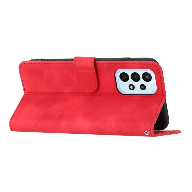For Samsung Galaxy A73 5G Heart Pattern Skin Feel Leather Phone Case