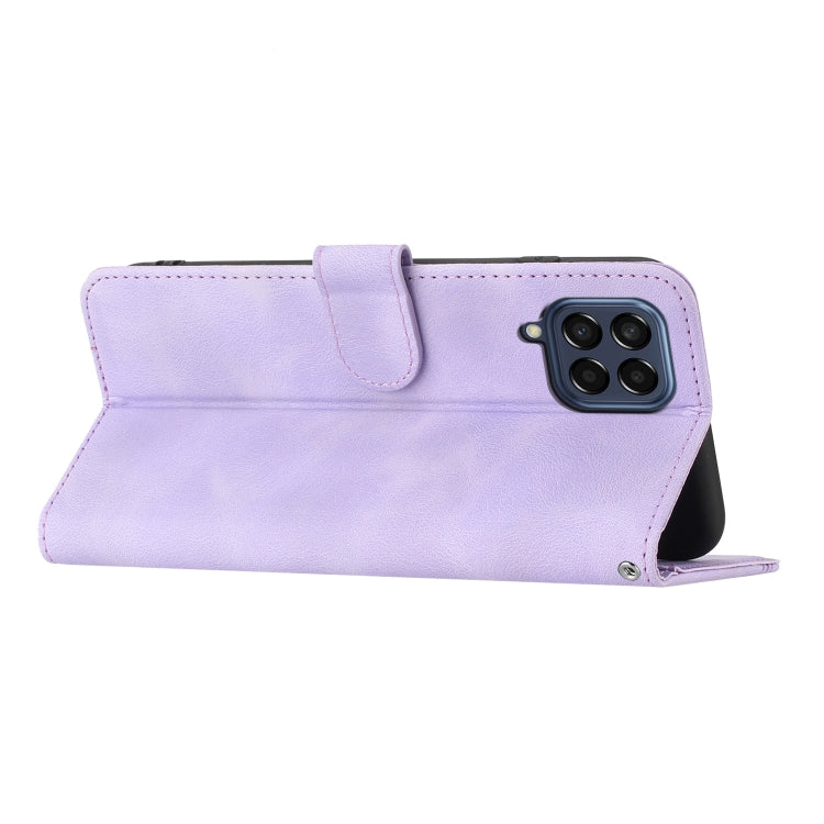 For Samsung Galaxy M53 5G Heart Pattern Skin Feel Leather Phone Case