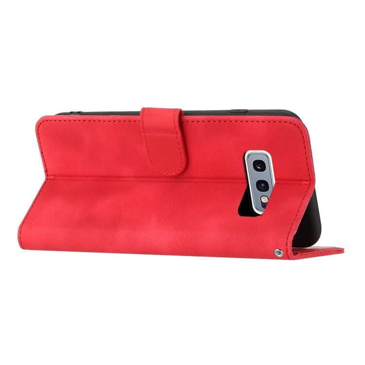 For Samsung Galaxy S10e Heart Pattern Skin Feel Leather Phone Case