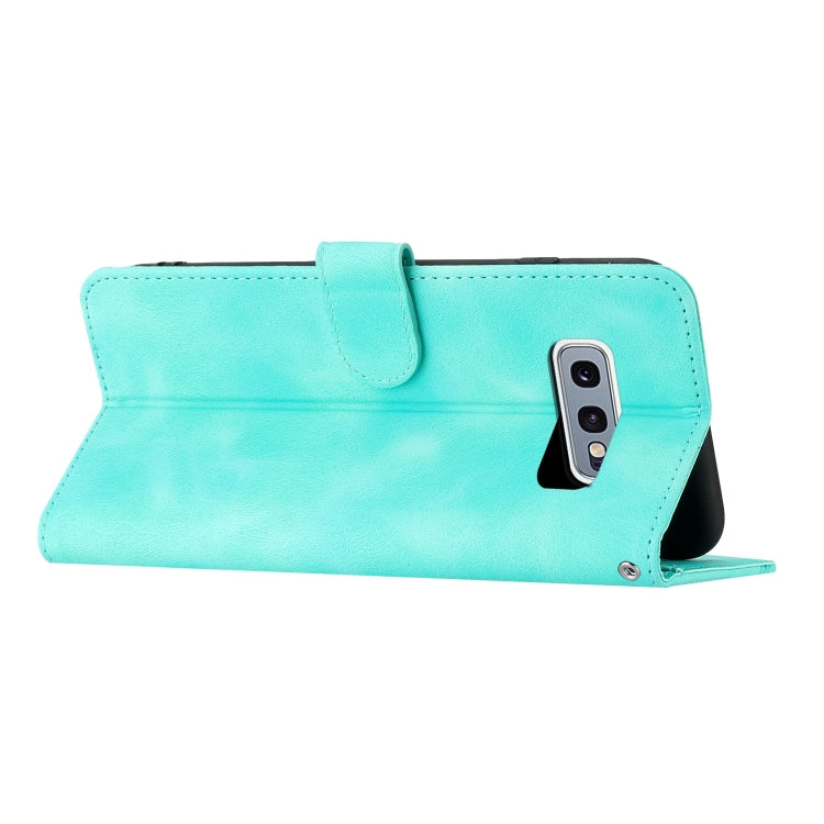 For Samsung Galaxy S10e Heart Pattern Skin Feel Leather Phone Case