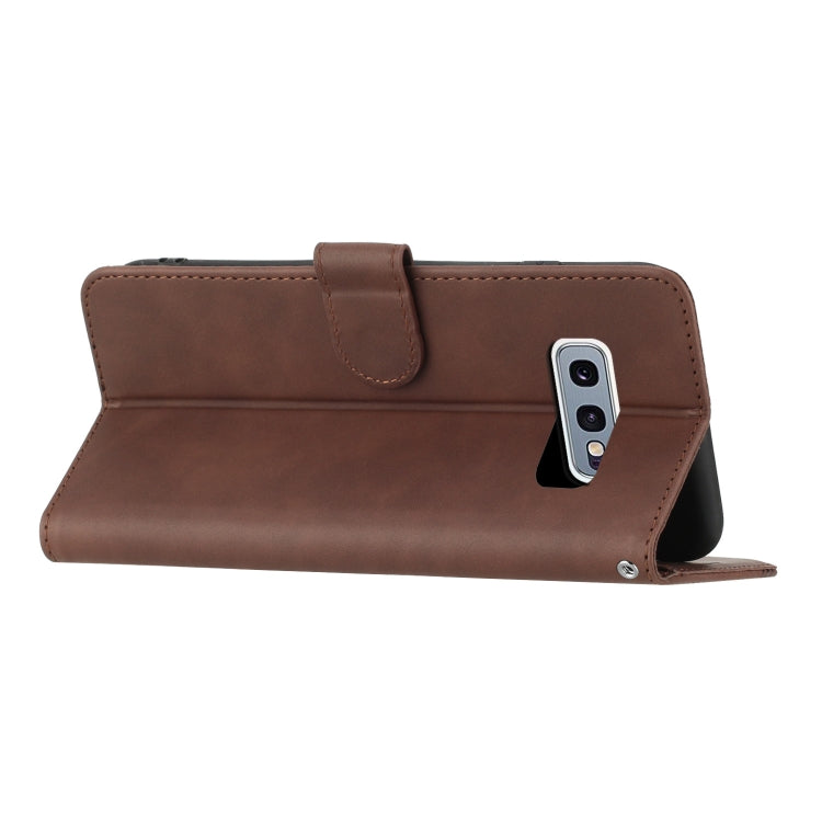 For Samsung Galaxy S10e Heart Pattern Skin Feel Leather Phone Case
