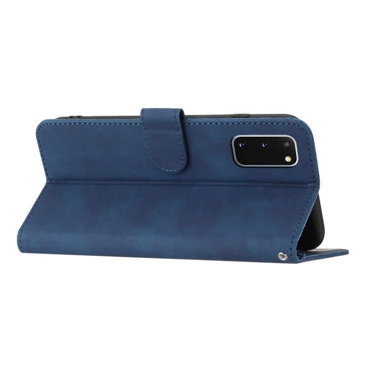 For Samsung Galaxy S20 Heart Pattern Skin Feel Leather Phone Case
