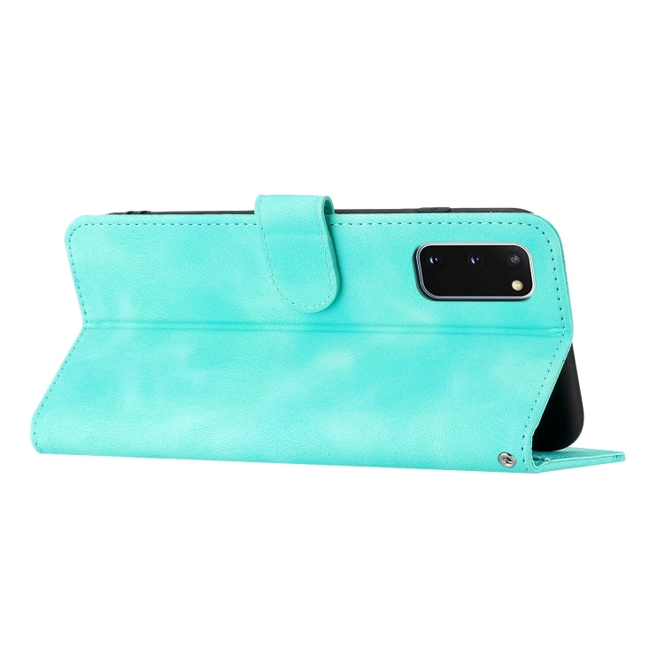 For Samsung Galaxy S20 Heart Pattern Skin Feel Leather Phone Case