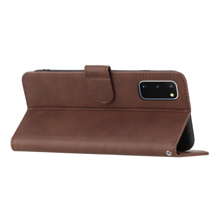 For Samsung Galaxy S20 Heart Pattern Skin Feel Leather Phone Case