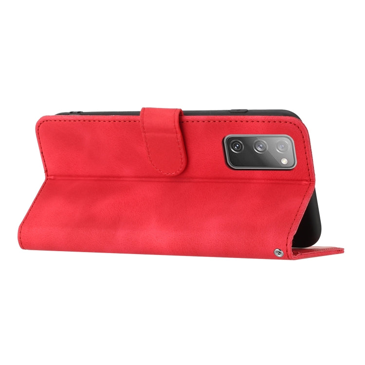 For Samsung Galaxy S20 FE 5G Heart Pattern Skin Feel Leather Phone Case