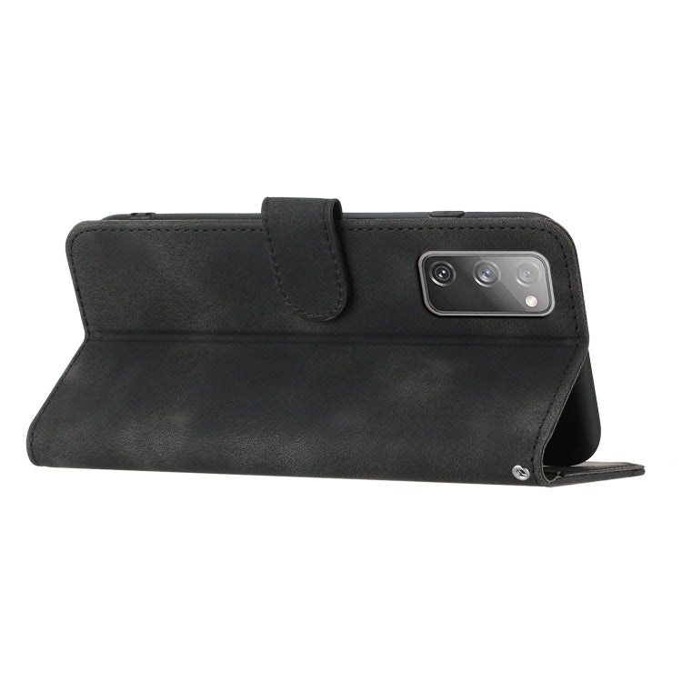 For Samsung Galaxy S20 FE 5G Heart Pattern Skin Feel Leather Phone Case