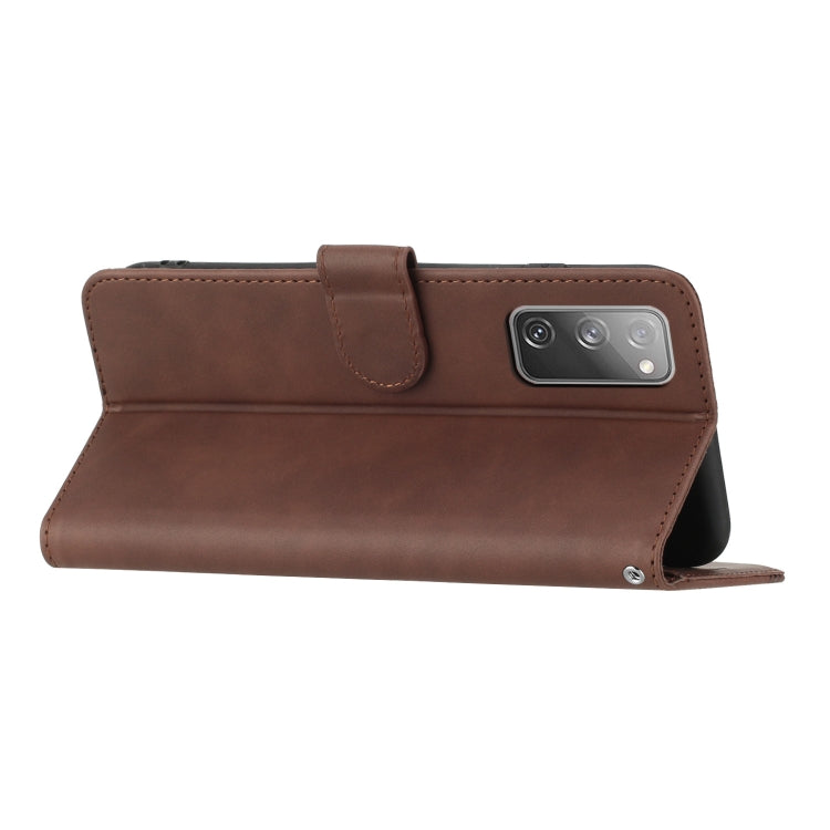 For Samsung Galaxy S20 FE 5G Heart Pattern Skin Feel Leather Phone Case