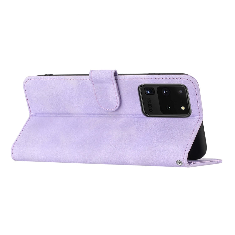 For Samsung Galaxy S20 Ultra Heart Pattern Skin Feel Leather Phone Case