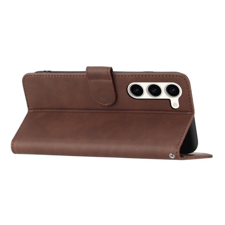For Samsung Galaxy S23 5G Heart Pattern Skin Feel Leather Phone Case