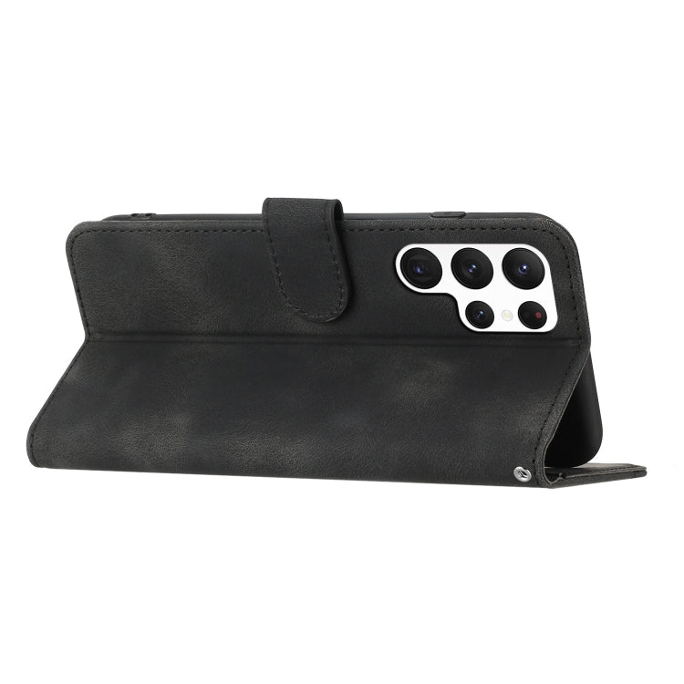 For Samsung Galaxy S23 Ultra 5G Heart Pattern Skin Feel Leather Phone Case