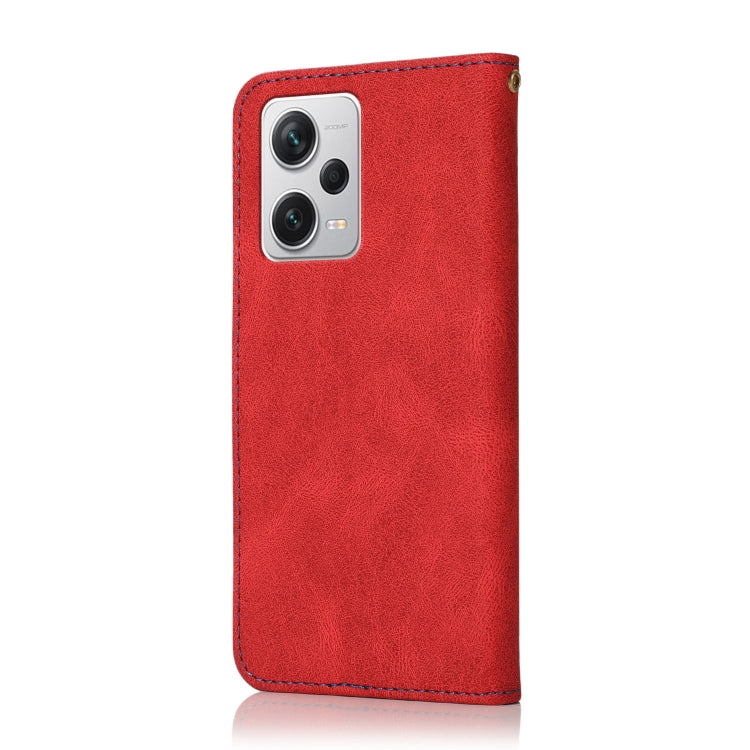 For Xiaomi Redmi Note 12 Pro+ 5G Dual-color Stitching Leather Phone Case