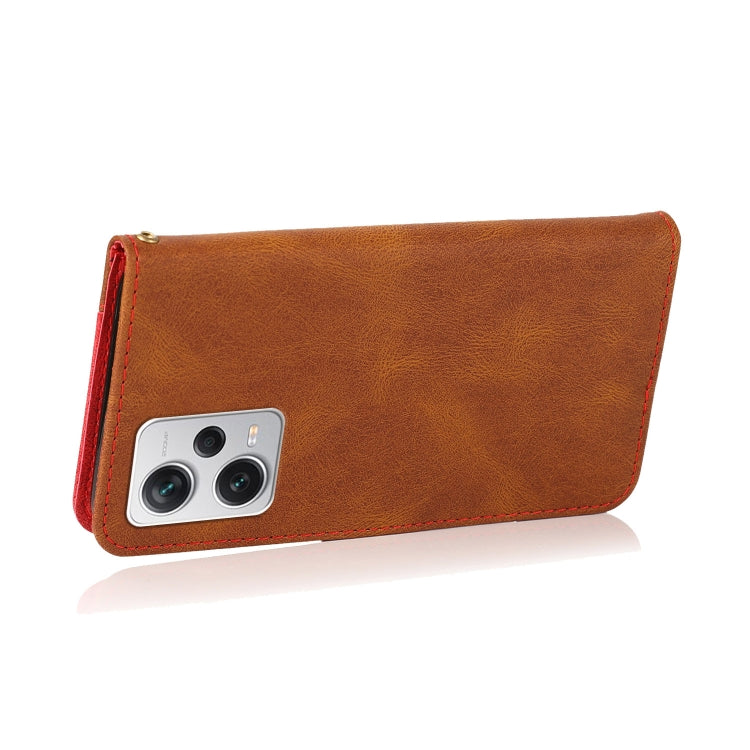 For Xiaomi Redmi Note 12 Pro+ 5G Dual-color Stitching Leather Phone Case