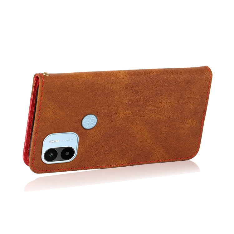 For Xiaomi Redmi A1+ Dual-color Stitching Leather Phone Case