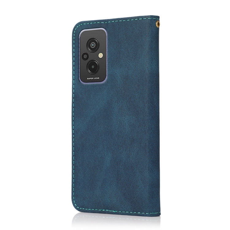 For Xiaomi Redmi 11 Prime 4G Dual-color Stitching Leather Phone Case