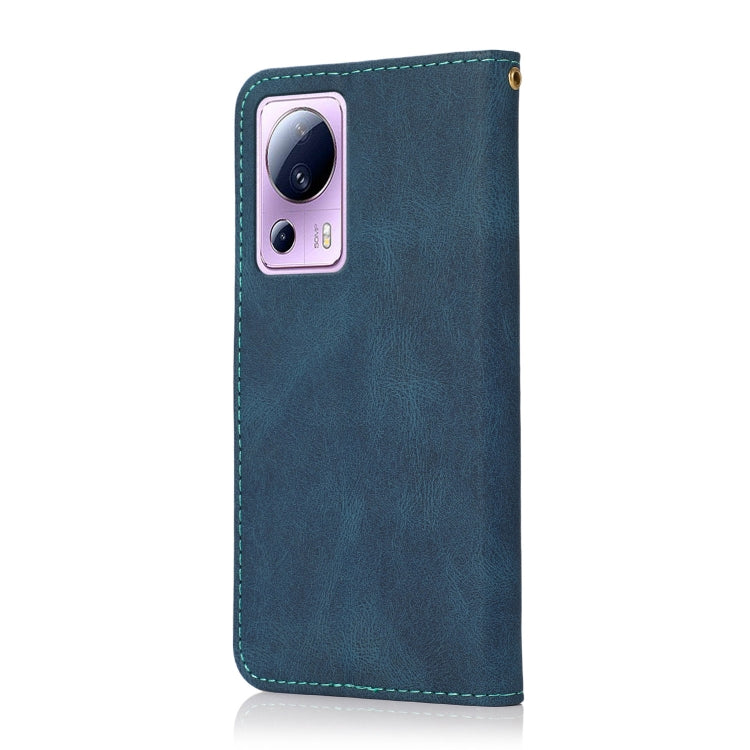 For Xiaomi Civi 2 Dual-color Stitching Leather Phone Case