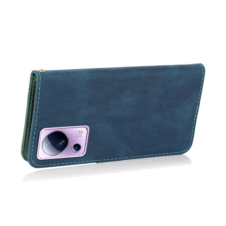 For Xiaomi Civi 2 Dual-color Stitching Leather Phone Case