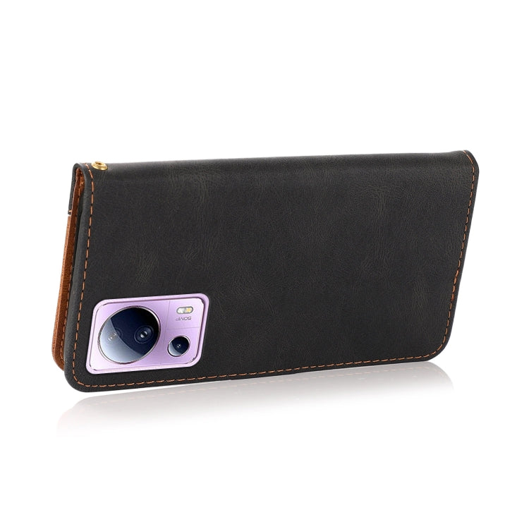 For Xiaomi Civi 2 Dual-color Stitching Leather Phone Case