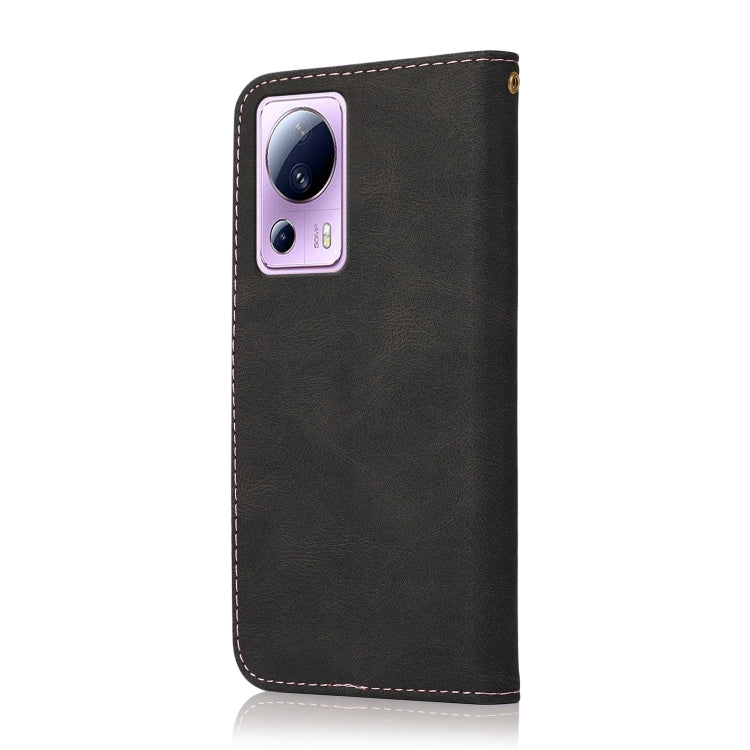 For Xiaomi Civi 2 Dual-color Stitching Leather Phone Case