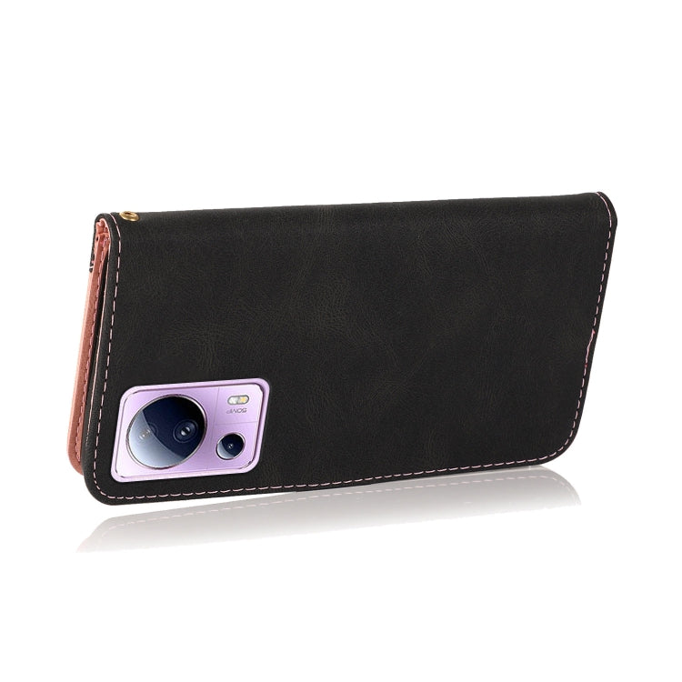 For Xiaomi Civi 2 Dual-color Stitching Leather Phone Case