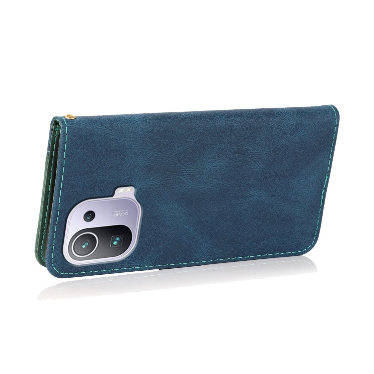 For Xiaomi Mi 11 Pro Dual-color Stitching Leather Phone Case
