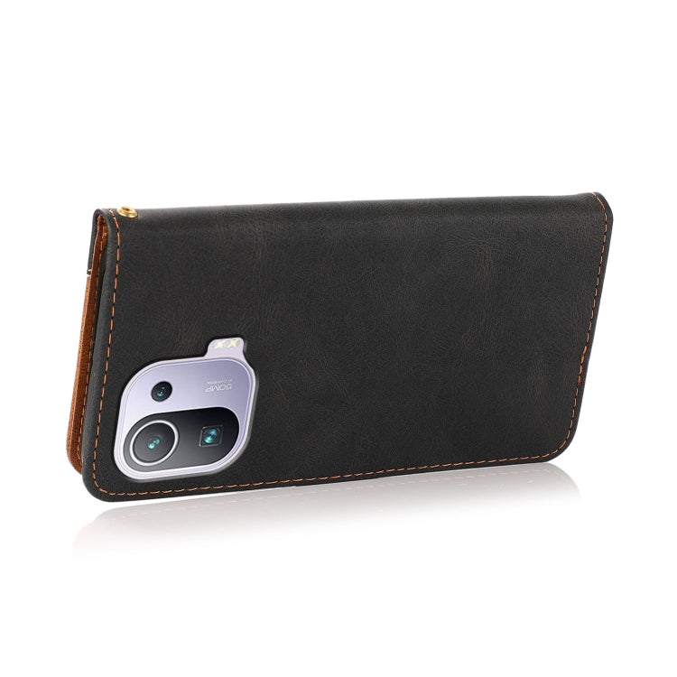 For Xiaomi Mi 11 Pro Dual-color Stitching Leather Phone Case