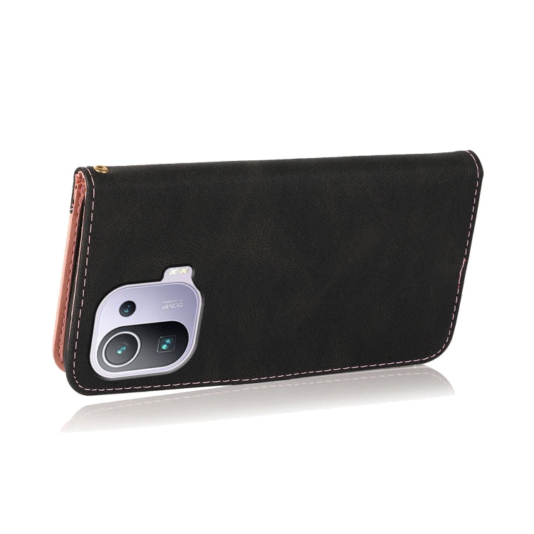 For Xiaomi Mi 11 Pro Dual-color Stitching Leather Phone Case